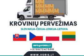 ŠIANDIEN - SLOVAKIJA – ČEKIJA – LENKIJA – LIETUVA  Vežame krovinius iš Slovakijos, Čekijos ir Lenkij
