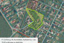 73.02 a sklypas Kaišiadorių r. sav., Rumšiškės, P. Cvirkos g.
