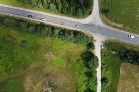 1,23ha šalia kelio Alytus-Druskininkai- 4 namų valdos sklypai