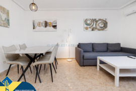 Apartamentas su terasa, Alicante provincijoje, Torrevieja mieste, Playa del Cura rajone. 3 kambariai