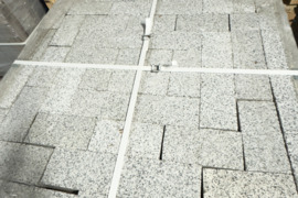 Pilkos granitinės trinkelės 20x10x5cm