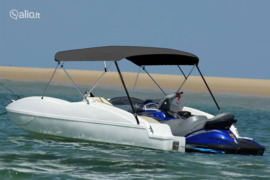 vidaXL Bimini viršaus stogelis, antracito, 243x(230-244)x137cm, Kita