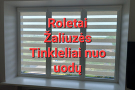 Roletai Žaliuzės Tinkleliai nuo uodų