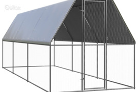 vidaXL Lauko narvas viščiukams, 2x6x2m, galvanizuotas plienas