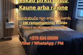 Ieškau buto Kaune. perku buta Kaune
