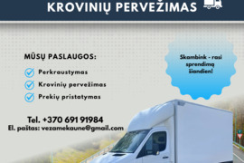 Krovinių pervežimas be streso!