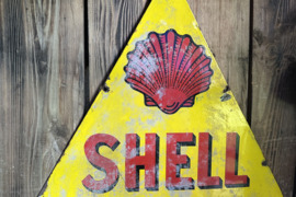 Senovinis SHELL Benzinas ir Auto-Aliejus lietuviškas ženklas