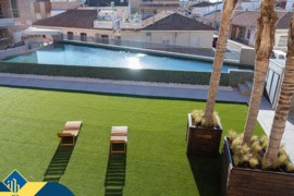 Statomi apartamentai su bendru baseinu, Alicante provincijoje, Orihuela Costa mieste. 3 kambariai | 