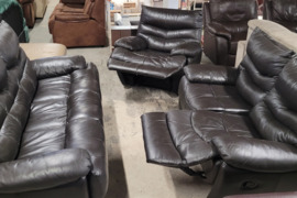Odiniai baldai komplektas Reglainer 3+2+1 sofa lova ALEX BALDAI