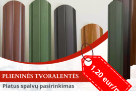 PLIENINĖS TVORALENTĖS TIK 1,20 €/m (su PVM)