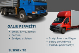 Vežam birius krovinius