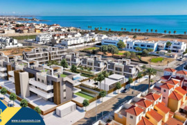 Statomi apartamentai su bendru baseinu, Alicante provincijoje, Orihuela Costa mieste. 4 kambariai | 