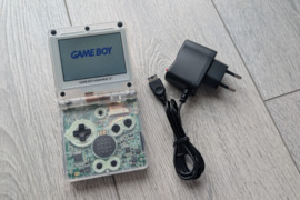 Game Boy Advance SP + IPS MOD + Clear case