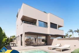 Statomi namai su privačiu baseinu, Alicante provincijoje, Orihuela Costa mieste. 4 kambariai | 135 m