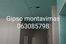 Gipso montavimas