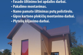 Fasadų šiltinimas, atnaujinimas, renovacija