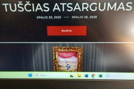 Parduodu vieną bilietą į baletą Tuščias atsargumas.