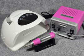 Manikiūro rinkinys: lempa nagams 258w + freza 40w