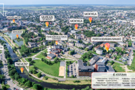 Parduodamas rąstinis namas pačiame Panevėžio miesto centre, Kranto gatvėje – tai puiki galimybė inve