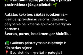 Juodzemis Super.. Vejom ,daržui.. Žvyras