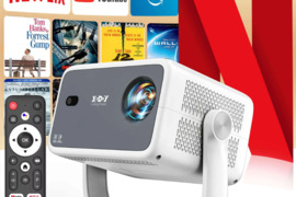 NAUJAS! 4K TV-PROJEKTORIUS+VIRŠ 2000 GOOGLE TV KANALŲ NEMOKAMAI!