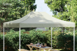 vidaXL Proginės palapinės stogas, kreminės spalvos, 4x3m, 270 g/m²