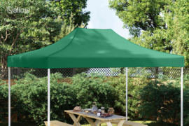 vidaXL Proginės palapinės stogas, žalios spalvos, 4x3m, 270 g/m²