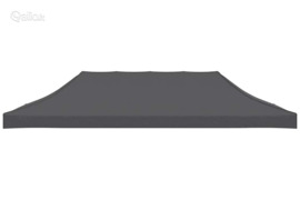 vidaXL Proginės palapinės stogas, antracito spalvos, 3x6 m