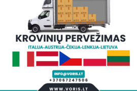 ITALIJA - KROVINIAI - LIETUVA – ITALIJA – LIETUVA  Greitai. Patikimai. Profesionaliai. 21, 22, 23 di