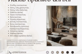 Vidaus apdailos darbai