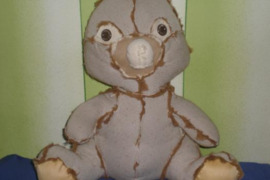 Didelis pliusinis zaislas vaikams lele – baisuoklis. 45 cm aukscio. 12 e