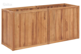 vidaXL Sodo lovelis, 150x50x70cm, tikmedžio masyvas, aukštas