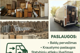 Griovimo darbai/IŠVEŽU ŠIUKŠLES, STATYBINĮ LAUŽĄ, SENUS BALDUS IR BUITINĘ TECHNIKĄ – KAUNAS,kauno ra