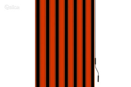 vidaXL Lauko roletas, oranžinės ir rudos spalvų, 120x250cm