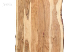 vidaXL Stalviršis, 100x(50-60)x3,8cm, akacijos medienos masyvas