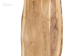 vidaXL Stalviršis, 118x(50-60)x2,5cm, akacijos medienos masyvas