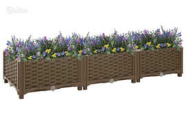 vidaXL Aukštas lovelis, 120x40x23cm, polipropilenas