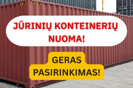 Jūrinių konteinerių nuoma