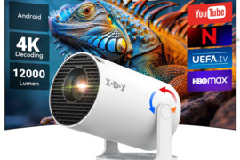 4K TV-PROJEKTORIUS+VIRŠ 2000 GOOGLE TV KANALŲ NEMOKAMAI!