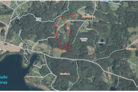 PARDUODAMAS 11,86 HA ŽEMĖS SKLYPAS NETOLIESE ALAUŠO EŽERO, UTENOS RAJONE!