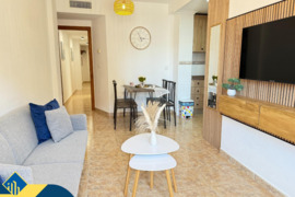 Renovuotas apartamentas su terasa, Alicante provincijoje, Torrevieja mieste, Playa del Acequión rajo
