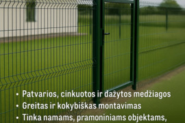 Segmentinės tvoros įrengimas