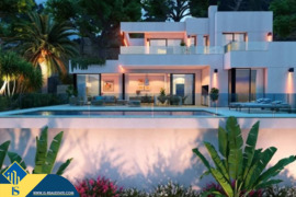 Statomi namai su privačiu baseinu, Alicante provincijoje, Calpe mieste. 4 kambariai | 225 m² | 3 kil