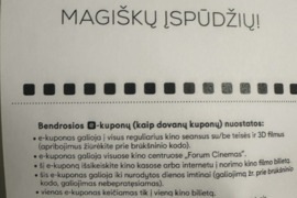 Forum Cinemas e-kuponai