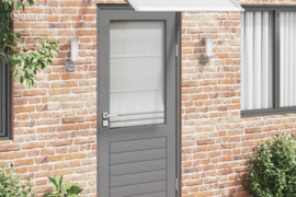 vidaXL Stogelis durims, pilkas, 120x100cm, PC