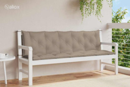 vidaXL Sodo suoliuko pagalvėlė, taupe, 180x(50+50)x7cm, audinys