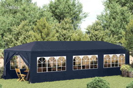 vidaXL Proginė palapinė, 3x9 m, mėlyna