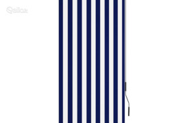 vidaXL Lauko roletas, baltos ir mėlynos spalvų, 80x250cm