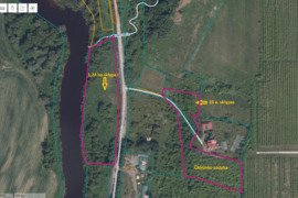 PARDUODAMA ŪKININKO SODYBOS PROJEKTAS SU ŽEMĖS ŪKIO PASKIRTIES SKLYPŲ MASYVU PRIE NEVĖŽIO UPĖS