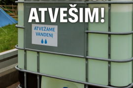 Trūksta vandens? atvešim. Vanduo. Vandens atvežimas. Atveža vandenį.